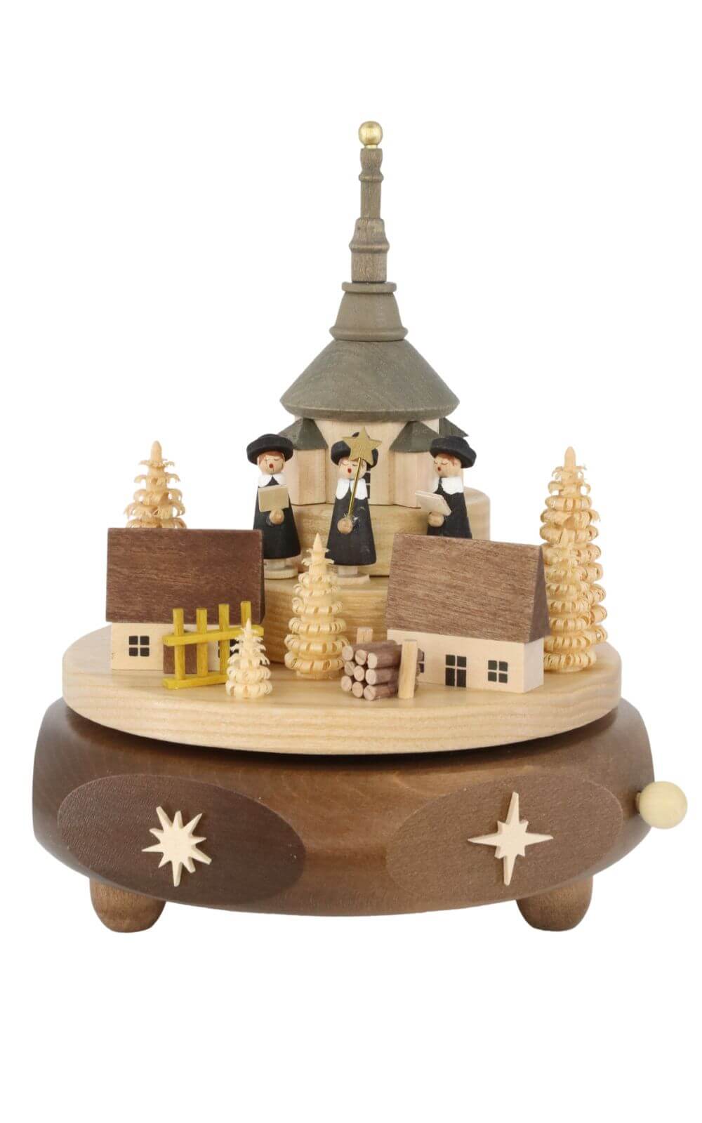 Music box Seiffen village with Kurrende, 17 cm by Richard Glässer GmbH_1