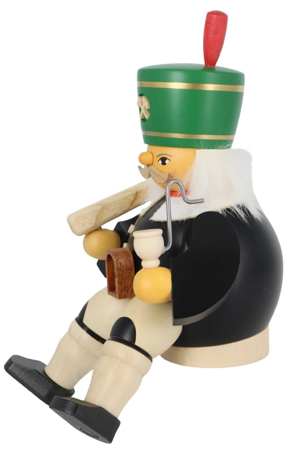 Smoking man miner tusker sitting, 14 cm by Müller Kleinkunst_2