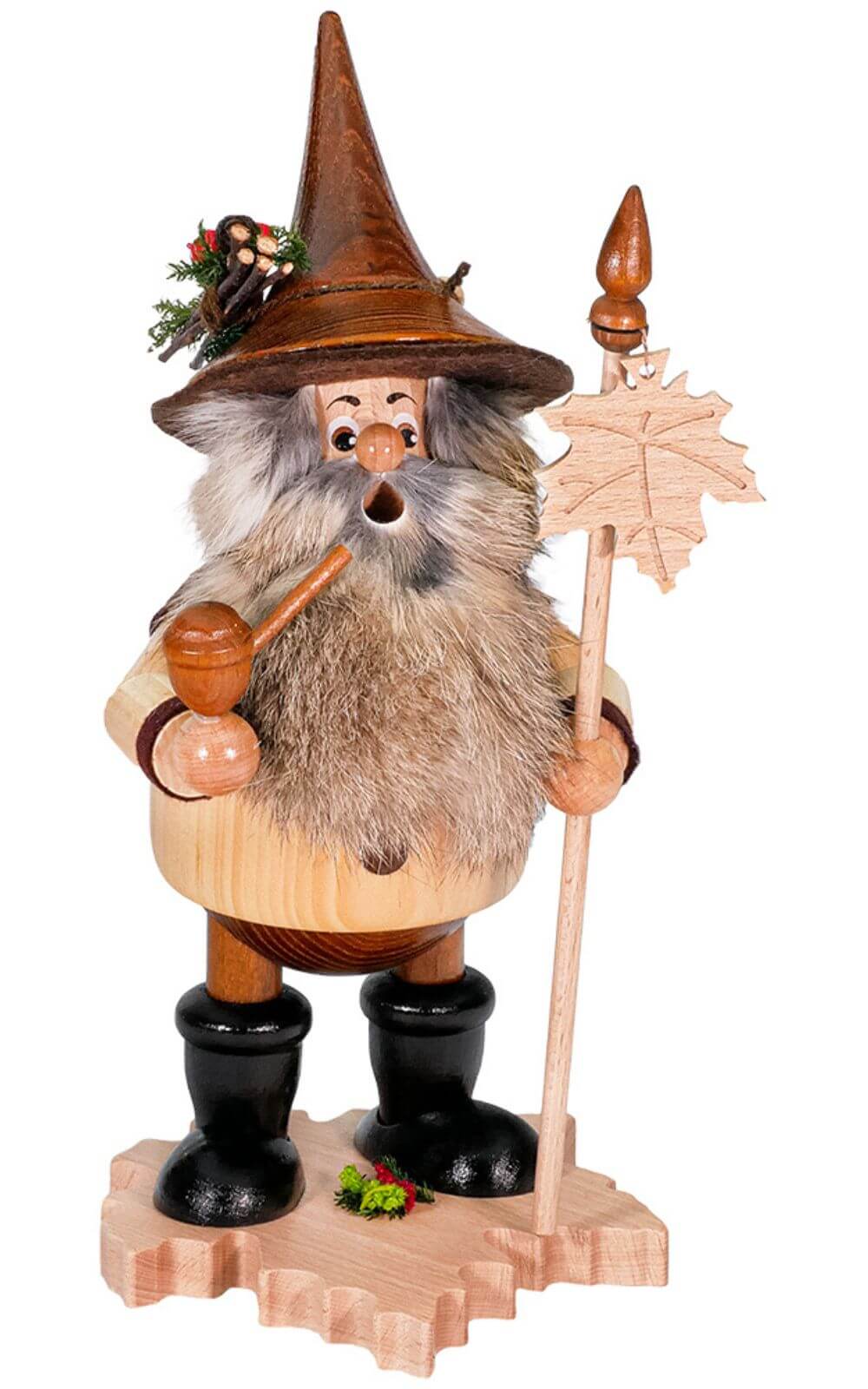 Smoking gnome maple leaf, 25 cm by DWU