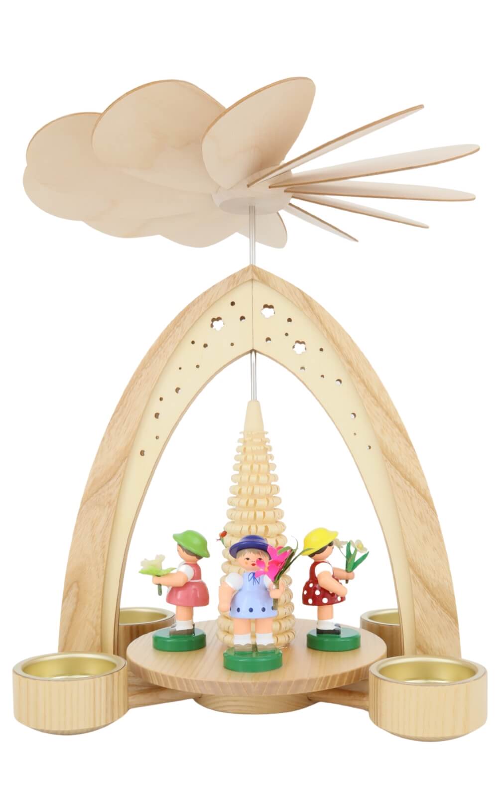Spring pyramid with 4 flower children by Figurenland Uhlig GmbH_1