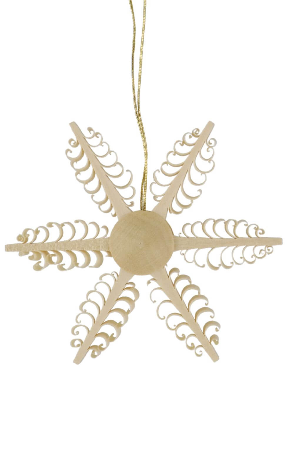 Christmas tree decoration wooden star, diameter 7 cm by Martina Rudolph