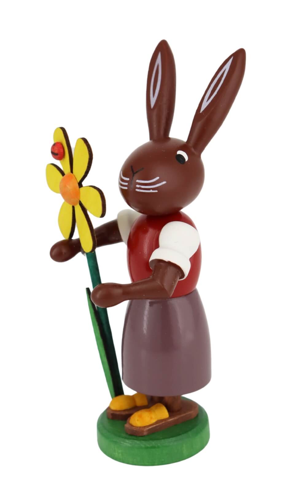 Easter bunny with flower, 9 cm by Thomas Preißler_2
