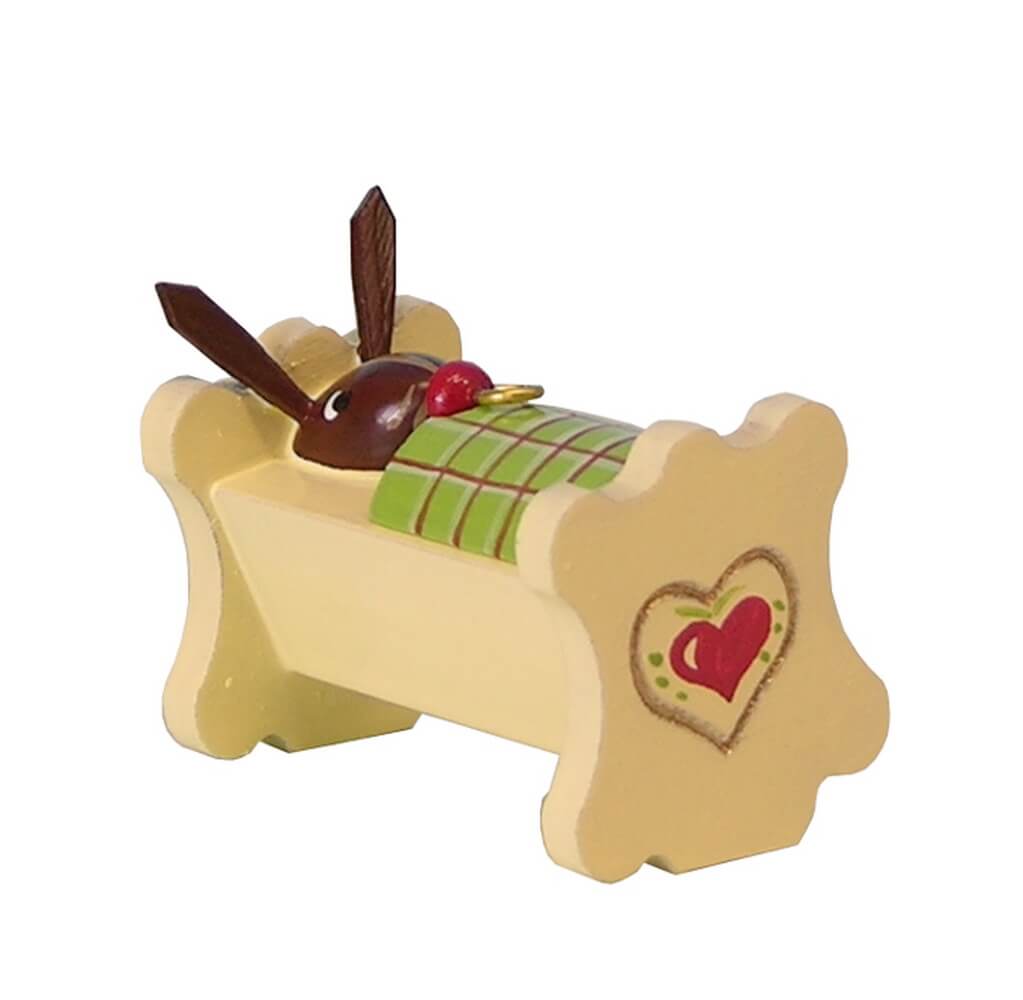 Easter Bunny - Baby in the cradle by Figurenland Uhlig GmbH