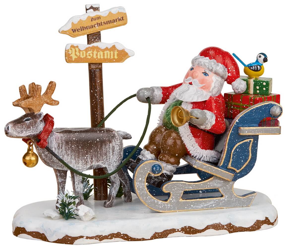 Winter child Hurray Santa Claus is coming from Hubrig Volkskunst
