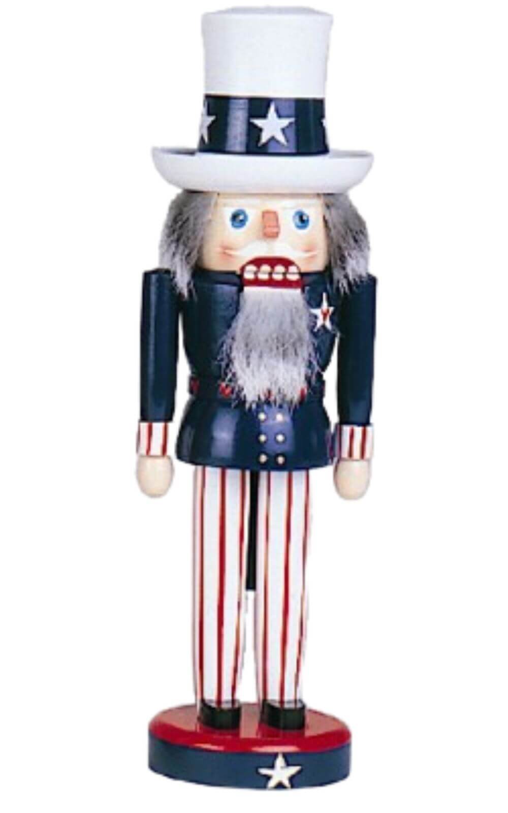 Nutcracker Uncle Sam, 29 cm by Holzkunst Gahlenz