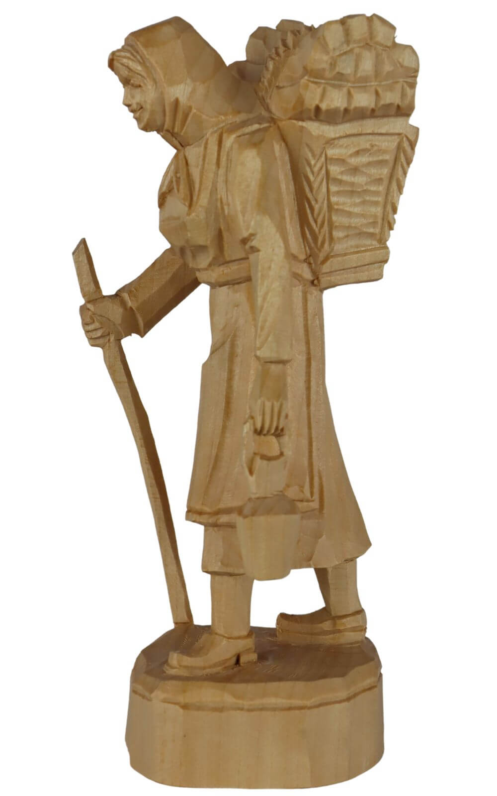 Forest woman, nature, 20 cm, carved by Schnitzkunst aus dem Erzgebirge_1