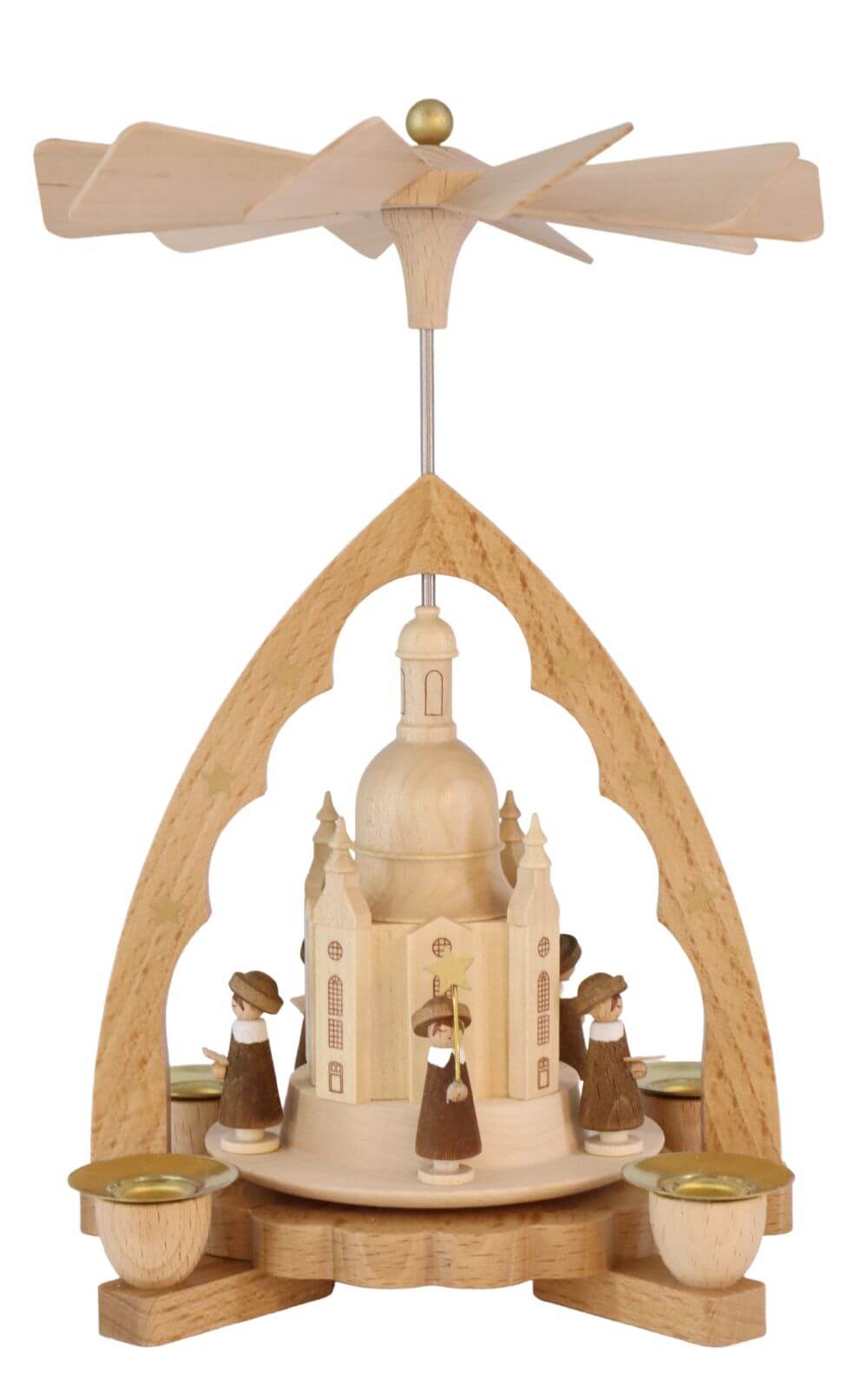 Christmas pyramid Frauenkirche Dresden, 20 cm by Richard Glässer_1