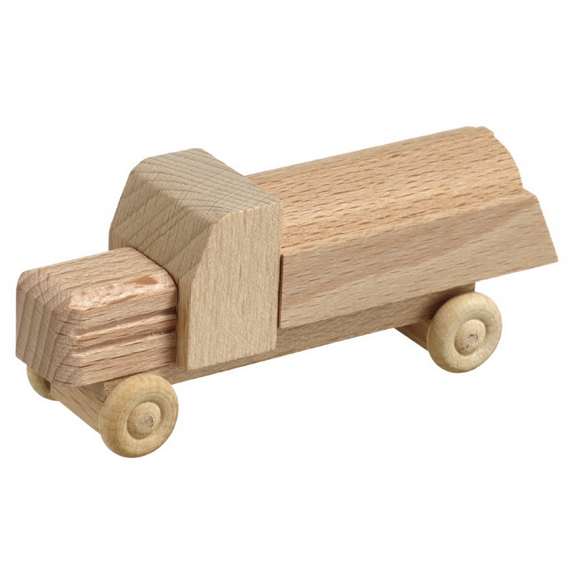 Wooden toy truck tanker, natural by Robbi Weber