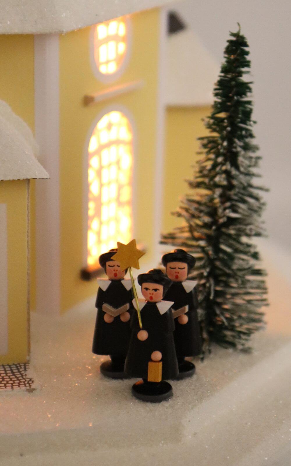 House of lights Seiffen church, 42 cm by Birgit Uhlig_3