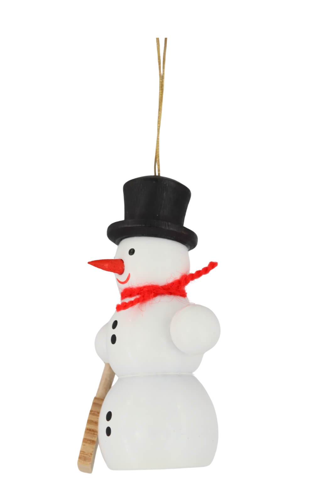 Snowman Tree Ornament with Shovel, 6 cm/2.36 in by SEIFFEN.COM_2