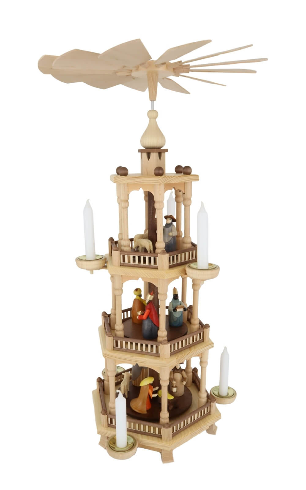 Christmas pyramid Holy Family, 66 cm/25.98 in by Theo Lorenz_3