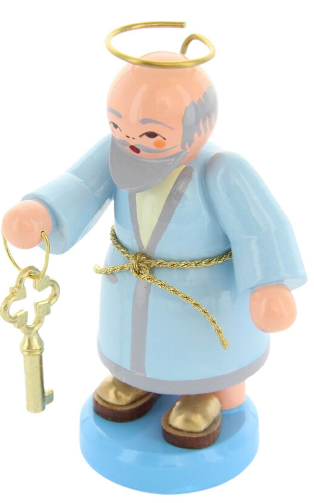 Miniature St. Peter, 8 cm, colored by Figurenland Uhlig GmbH