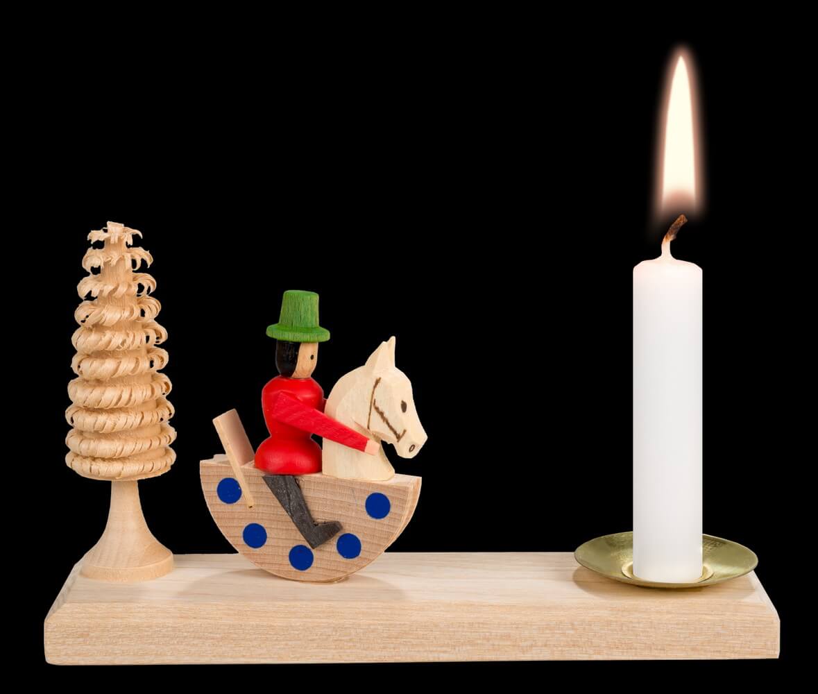 Candle holder with little rider and curly tree by SEIFFEN.COM_1