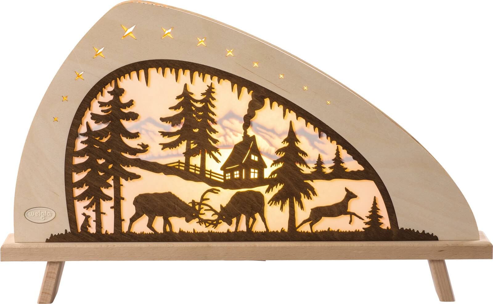 LED Stand light Red deer, 52 cm by Weigla