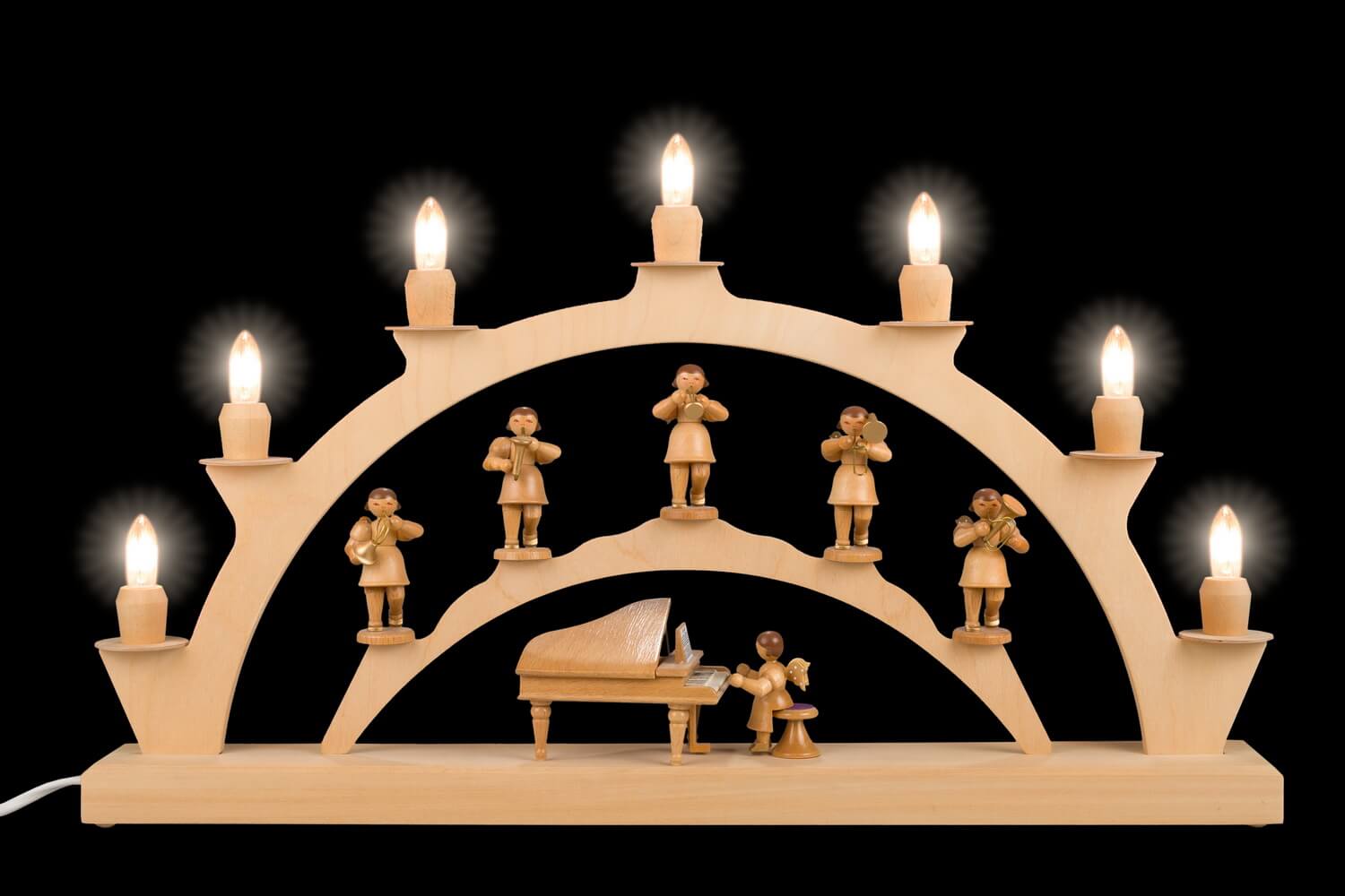 LED Candle arch playing angels with instruments, 50 cm by SEIFFEN.COM_2