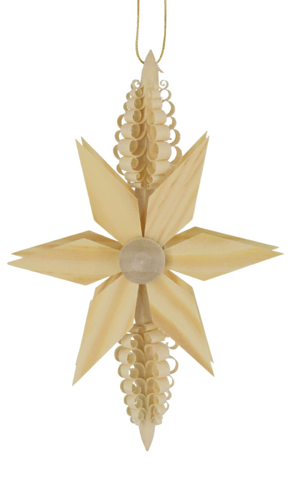 Hanging Christmas tree decoration star, 6 cm by Martina Rudolph