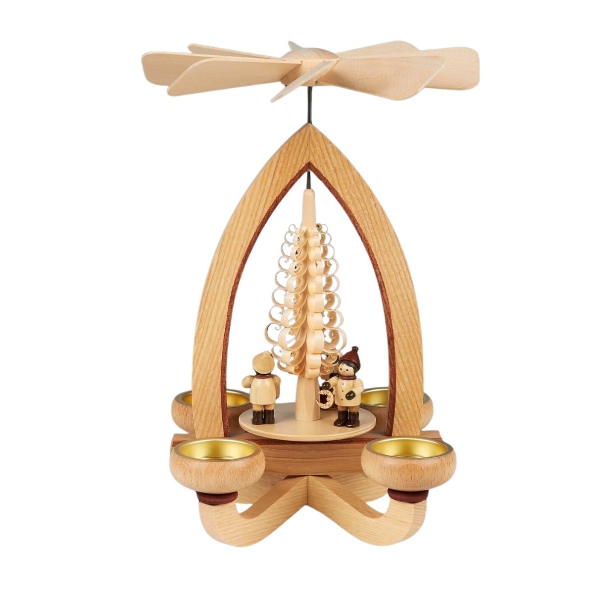 Christmas pyramid with lantern children, 28 cm by Heinz Lorenz