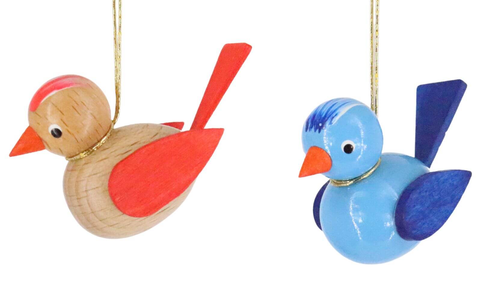 Hanging birds, blue/brown, 2 pieces from SEIFFEN.COM by Nestler GmbH_2