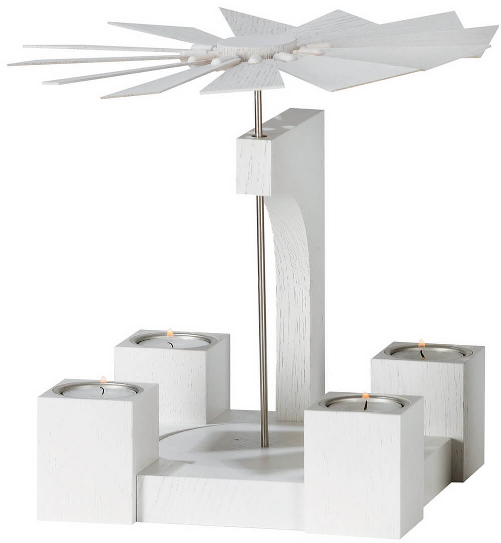 Christmas pyramid oak, white from KWO