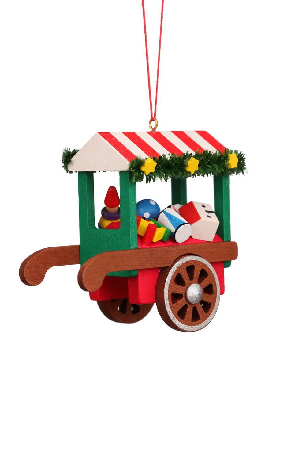 Christmas tree decorations market cart with toys, 1 piece by Christian Ulbricht