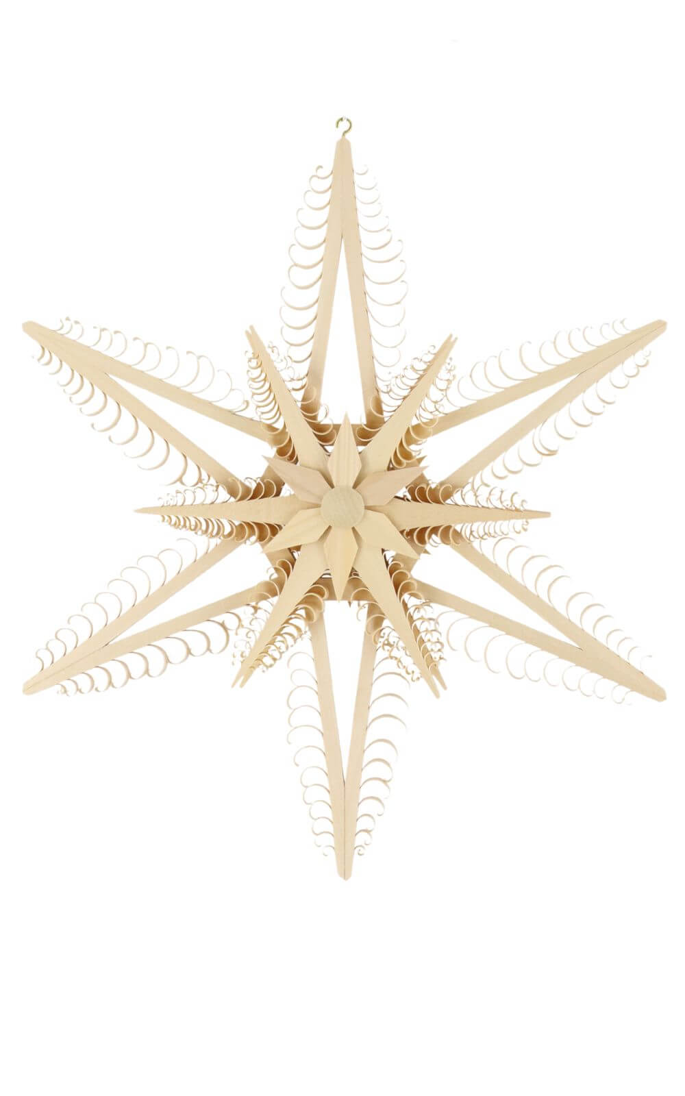 Window decoration wooden star, 33 cm by Martina Rudolph