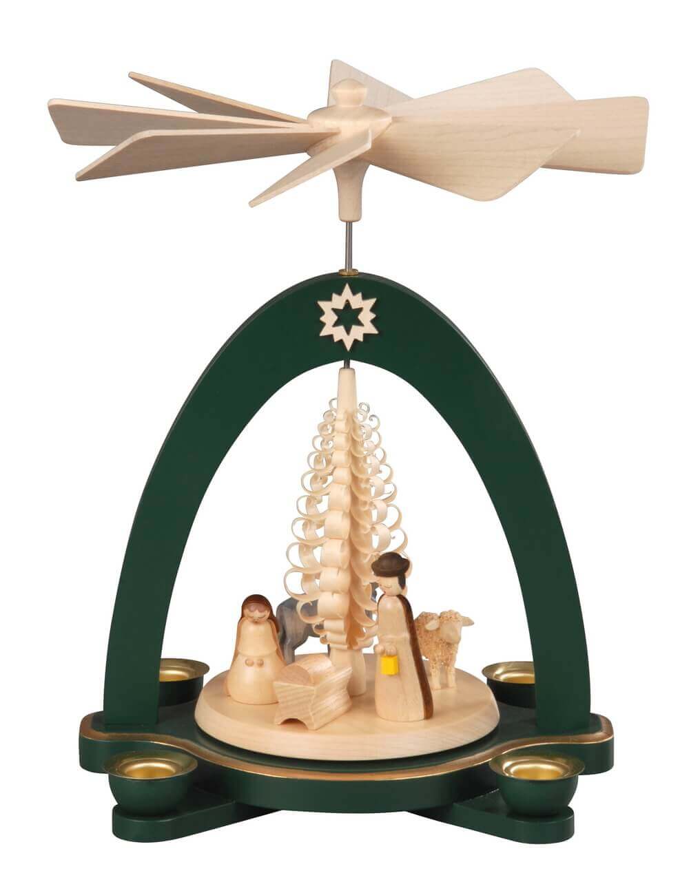 Christmas pyramid Holy Family, 20 cm by Albin Preißler
