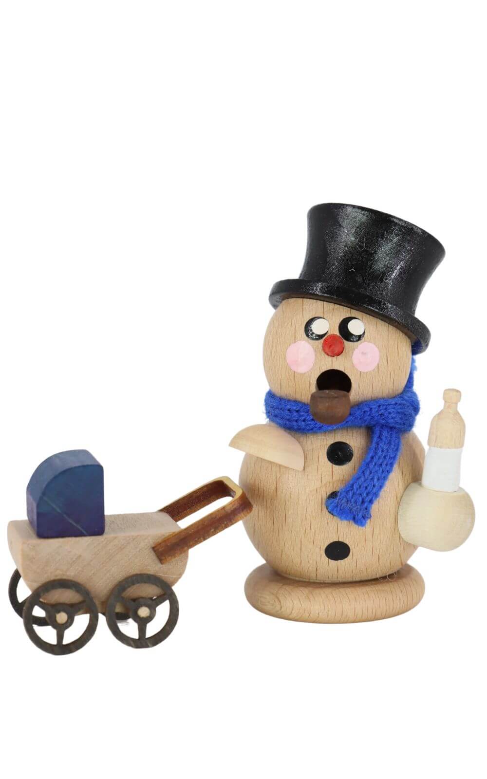 Smoking man snowman proud dad, natural by Gerd Hofmann_1