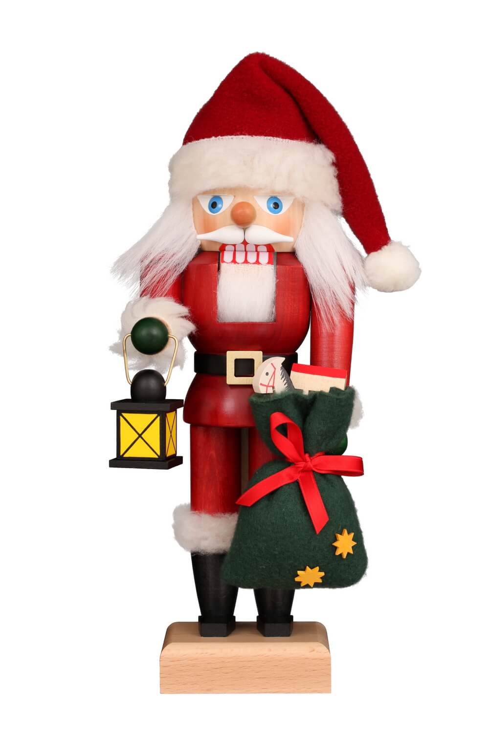 Nutcracker Santa Claus with lantern, colcoured 27 cm by Christian Ulbricht