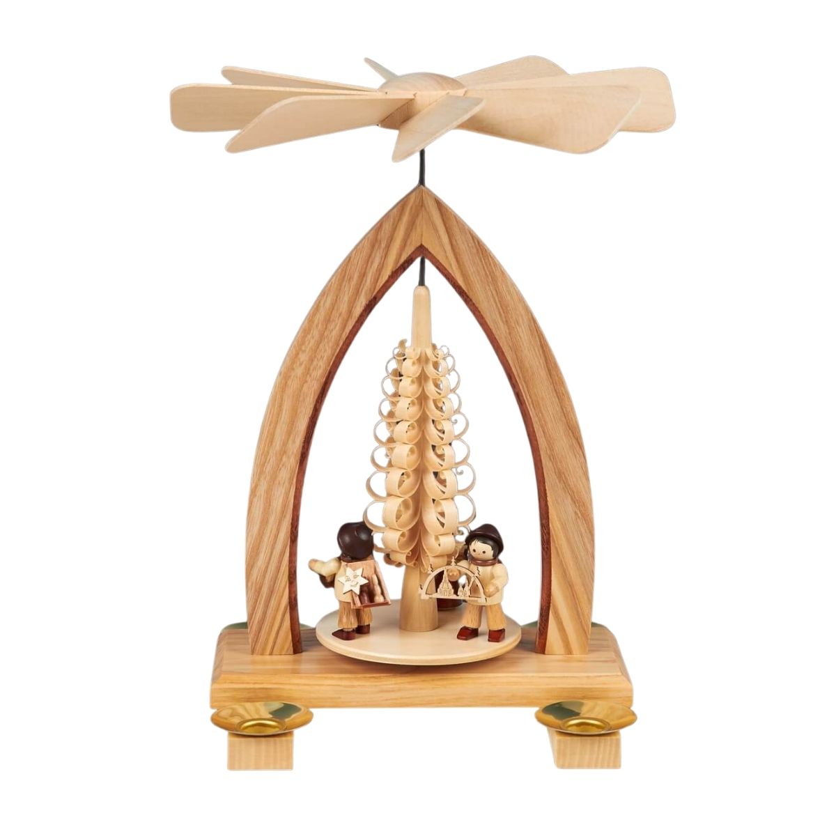 Christmas pyramid merchants, 26 cm by Heinz Lorenz