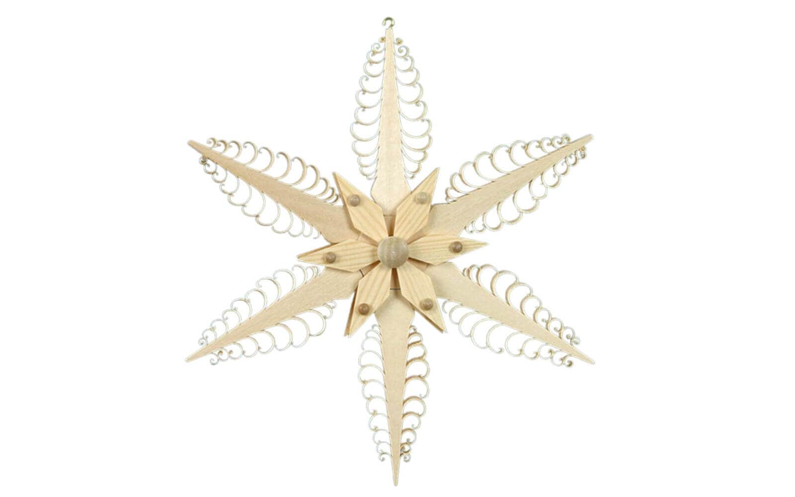 Window decoration wooden star, diameter 19 cm by Martina Rudolph