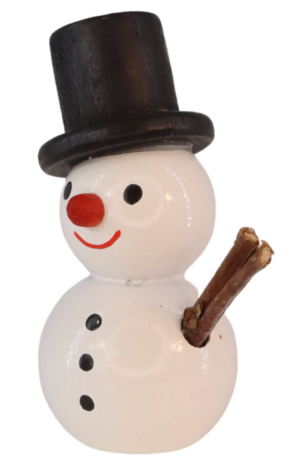 Schneemann mit schwarzem Hut, 4 cm von SEIFFEN.COM_2