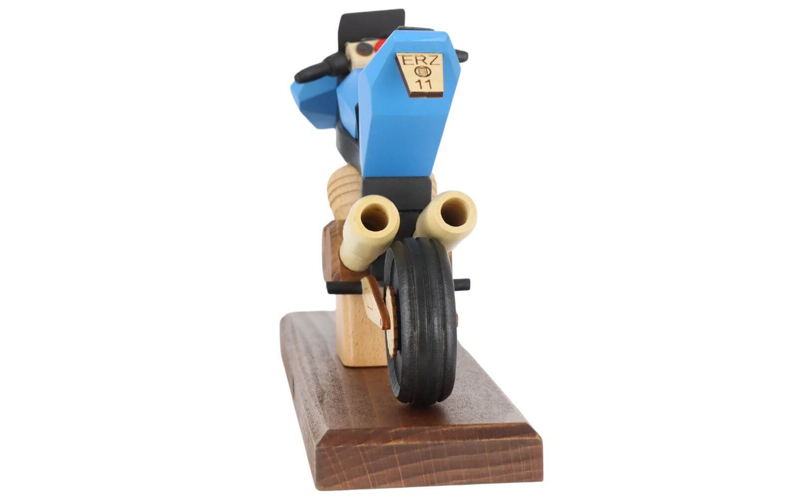 Smoking man - Smoking motorcycle sport, blue by Gerd Hofmann_4