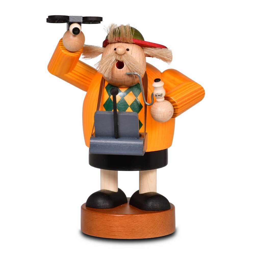 Smoking Man Drone Pilot, 7.9 inch/ 20 cm by KWO, Made in Germany