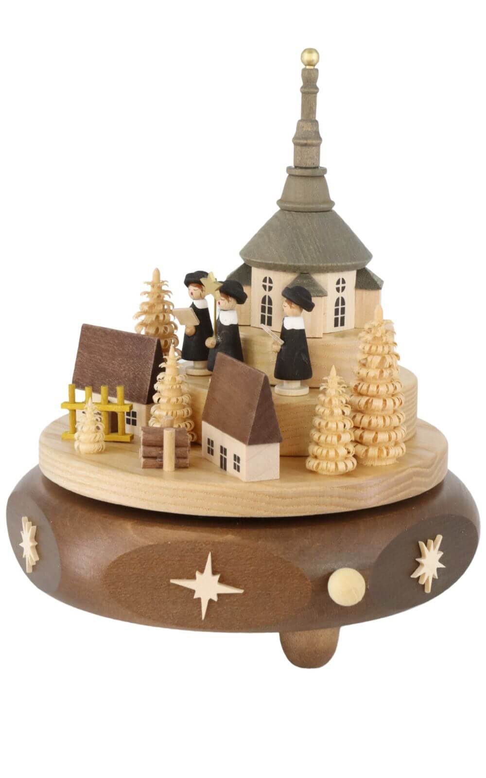 Music box Seiffen village with Kurrende, 17 cm by Richard Glässer GmbH_2