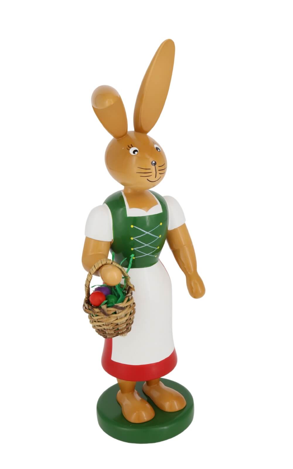 Easter bunny - bunny with long skirt and apron, 26 cm by Holzkunst Gahlenz_2