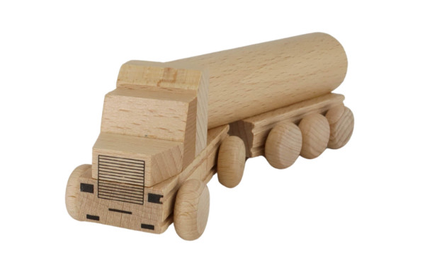 Holzauto US Truck Tanker, natur von Ebert GmbH_1