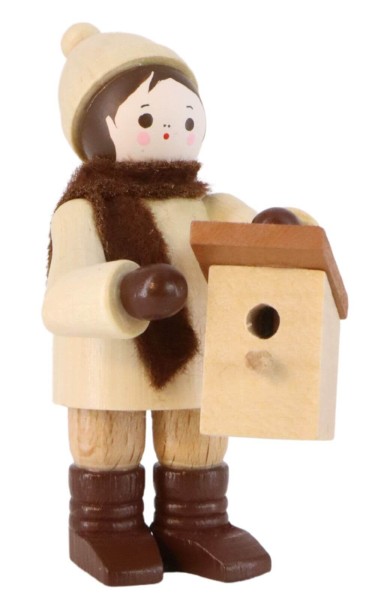 Winter child with star box, nature by Romy Thiel