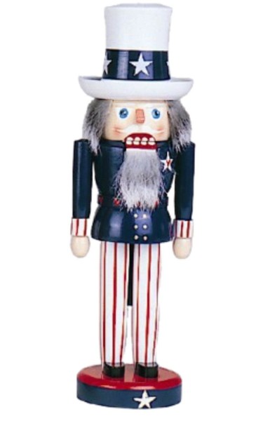Nussknacker Onkel Sam, 29 cm von Holzkunst Gahlenz