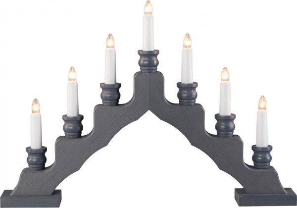 Candle arch Trendy Swede, gray, 48 cm by Weigla