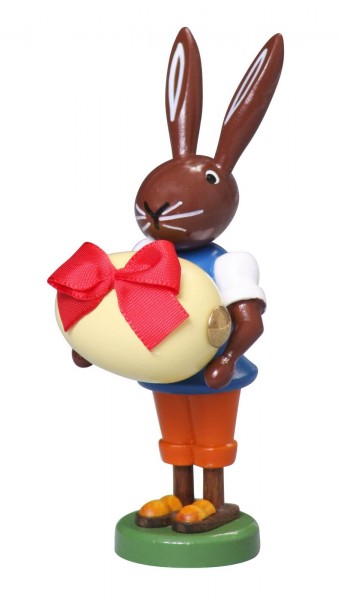 Easter bunny with egg, 9 cm by Thomas Preißler