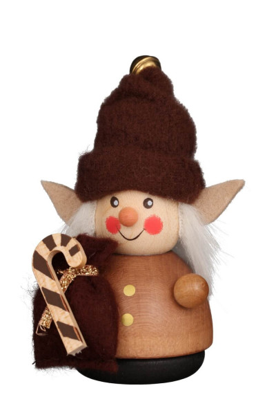 Wobble Elf Child Wooden Figurine, 3.54 inches (9 cm) by Christian Ulbricht