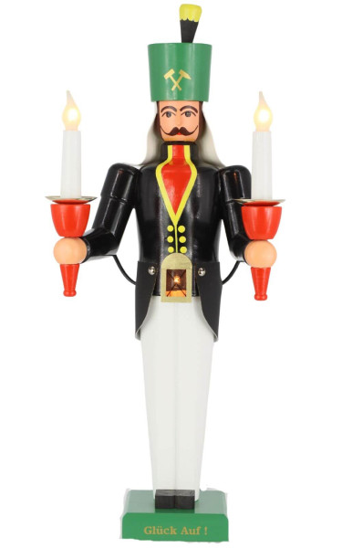 Miner with belly lamp, colored, 50 cm, electrically illuminated by SEIFFEN.COM_1