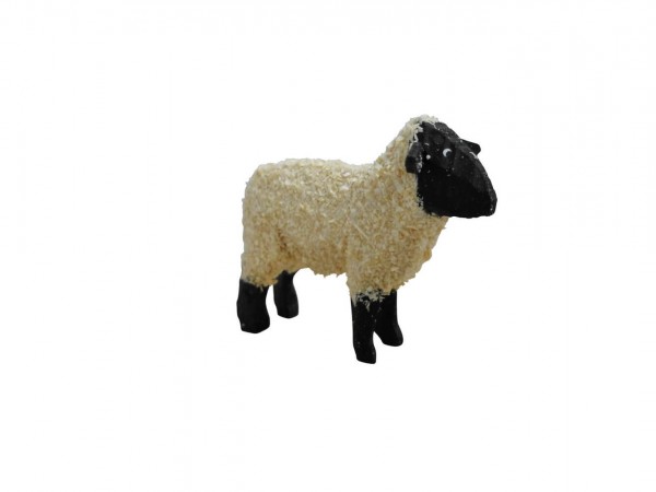 Sheep, standing, black, 4 cm by SEIFFEN.COM