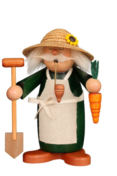 Räuchermännchen Schlafmütze Gärtner, 19 cm, farbig von Christian Ulbricht