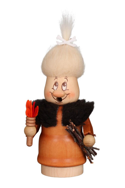 Räuchermännchen Miniwichtel Urweibchen, 18 cm von Christian Ulbricht, Made in Germany