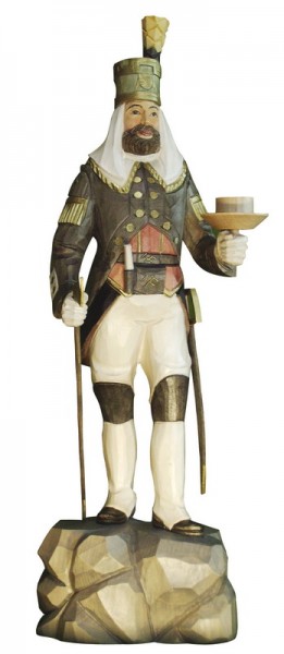 Annaberger Obersteiger, farbig in verschiedenen Größen von Schnitzkunst aus dem Erzgebirge Bild1