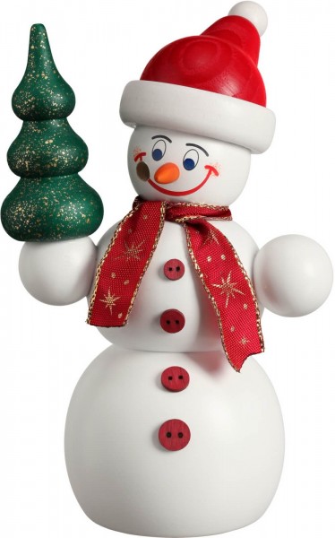 Smoking man snowman Santa Claus, 15 cm by SVK