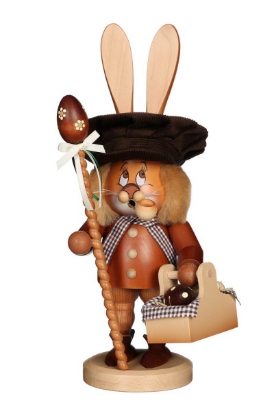 Smoking gnome Easter bunny with egg basket, 36 cm by Christian Ulbricht