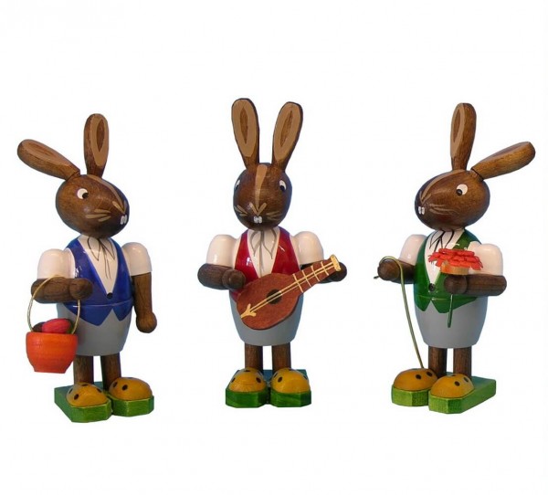Miniature Easter Bunny Trio by Figurenland Uhlig GmbH