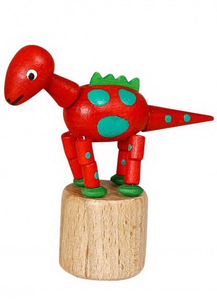 Wiggle figure red dinosaur by Jan Stephani